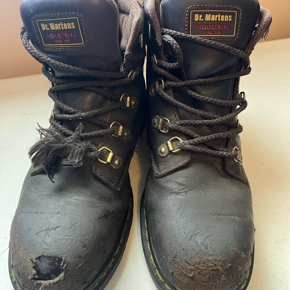 Dr Martens High Top Steel Toe Imperfections Boots Sz 10 main image 7